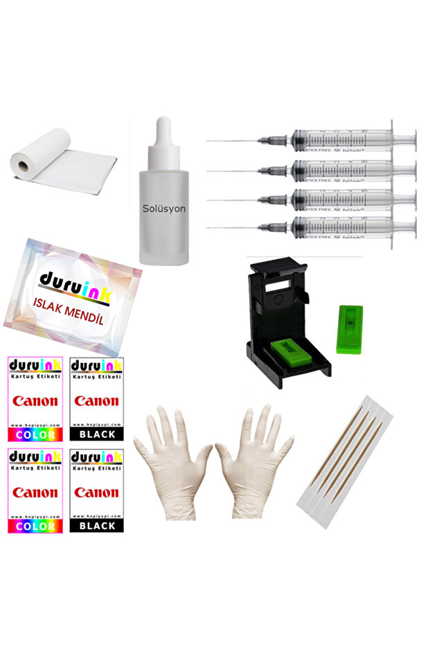MERTINK CNON MG2550S, MG2551s, MG2556S (PG-545 CL-546) KARTUŞ DOLUM SETİ  5 li SET 5x100ml MÜREKKEP - 3