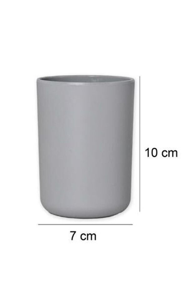 Gray Toothbrush Holder and Paste Holder Set - 1