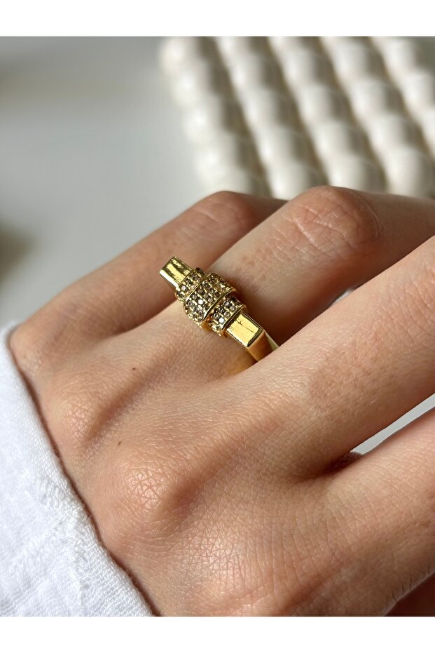 Adjustable Crystal Stone Ring - 3