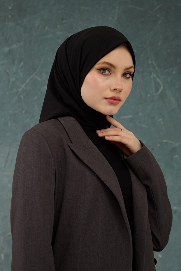 وشاح أسود مريح بدون - 10001-22