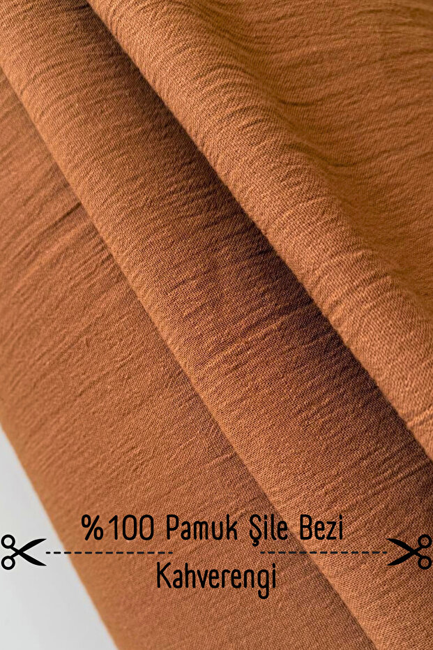 100% Cotton Şile Cloth Brown Color