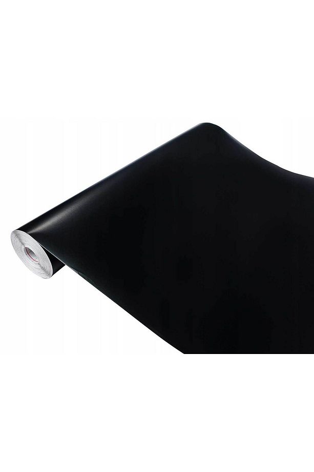 176-0002 Düz Mat Siyah Kendinden Yapışkanlı Folyo ( 45 cm x 1 mt ) - 1