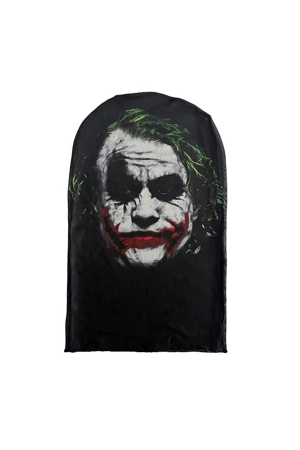 3D Komik Elyaf File Çorap Maske Ünlü Serisi Parti Simülasyon Tam Yüz Maskesi JOKER - 1