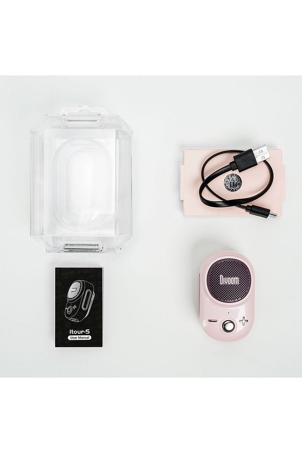 Itour-s Ip67 Mini Bluetooth Hoparlör, Güçlü Bas, Taşınabilir Ses Bombası, Pembe - 9