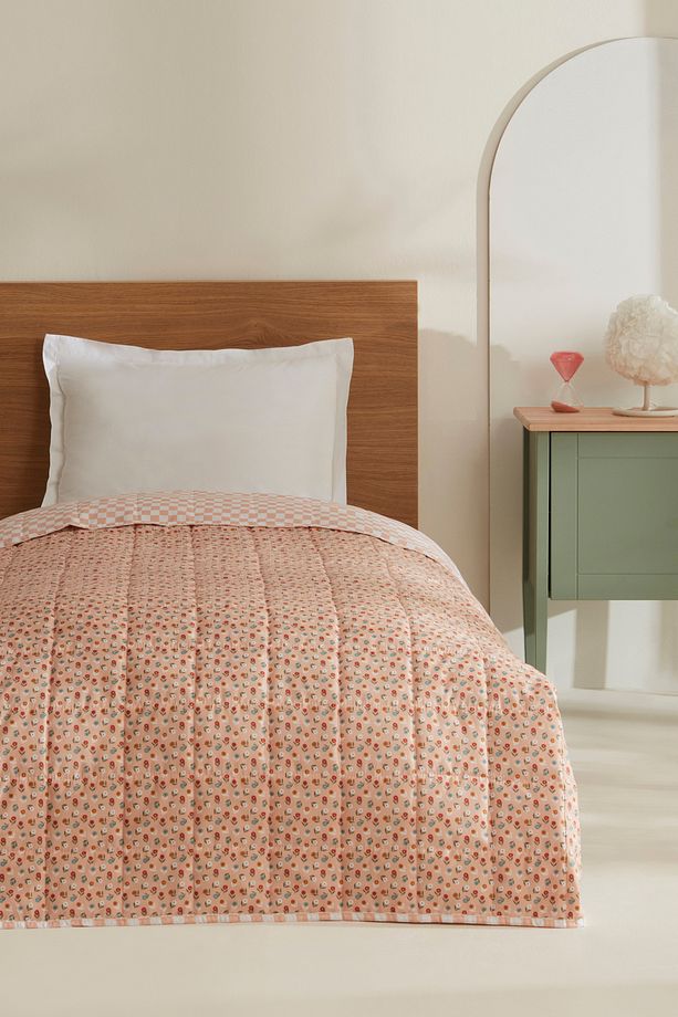 Karaca Home Young Bloom Tek Kişilik Yatak Örtüsü - 4