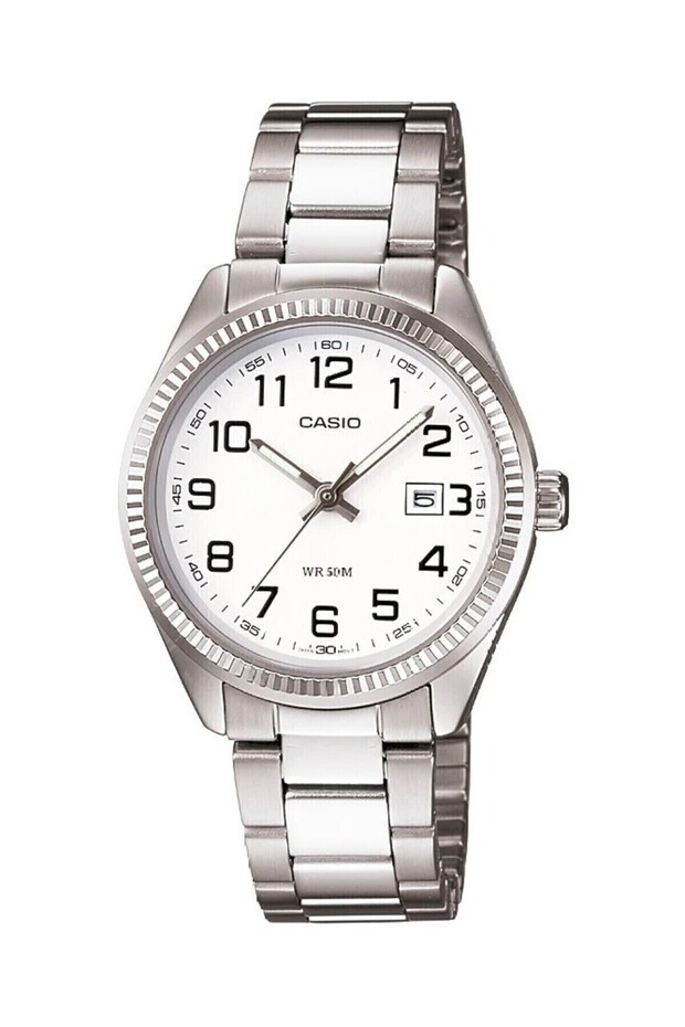 Silver Color Women's Wristwatch with White Cord