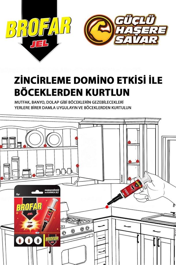 Jel Hamam Böceği Ve Karınca Jeli 5 gr Böcek Jeli - 1