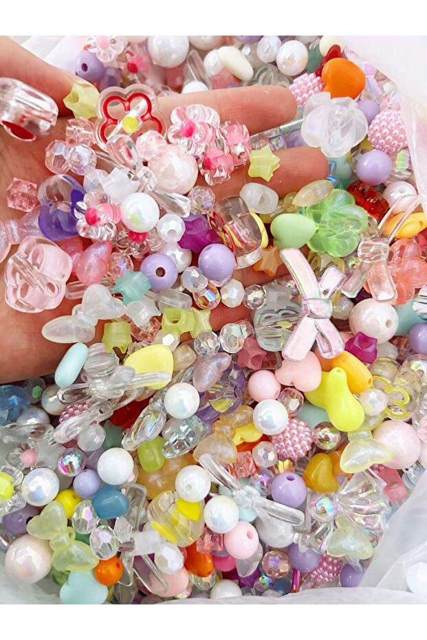 50grams mix 50G /100G Radomly Mixing Style Spring Color Acrylic Beads For Bracelet Jewelry Making DI
