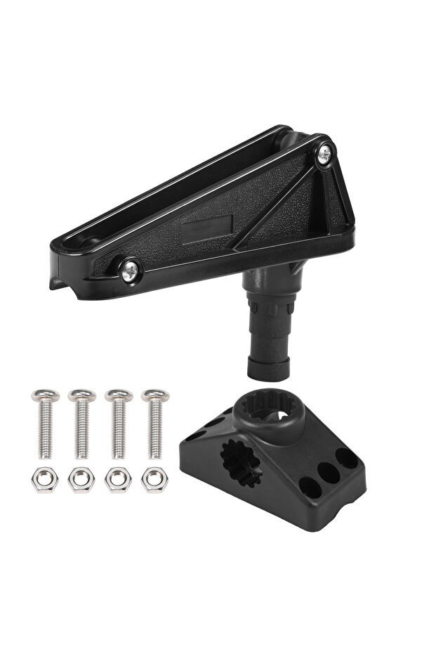 black Anchor Lock with Release System Side Deck Mount for Kayaks Canoe Small Boat Fishing
