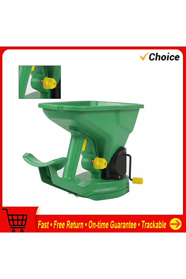 Gardening Seed Spreader Manual Seeder 1.5L Capacity with 5 Gears Adjustable for Sowing Fertilizi...