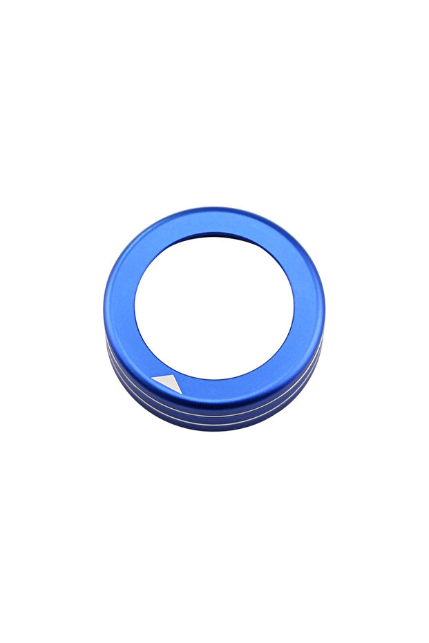 Blue Car Headlight Lamp Switch Decoration Sticker Button Ring Trim for Chevrolet Malibu Cruze Trax O