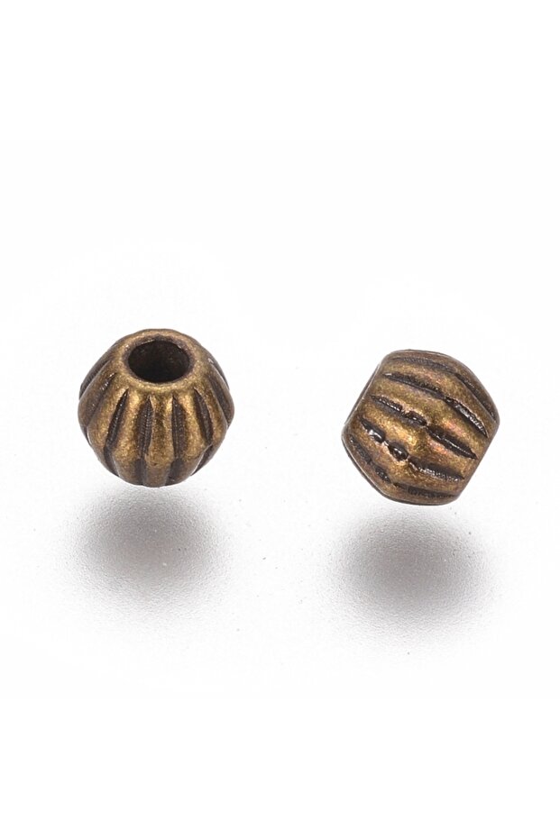 4x4.5mm 100pcs 100pc Tibetan Style Spacer Beads Lead Free & Nickel Free & Cadmium Free Bicone Antiqu