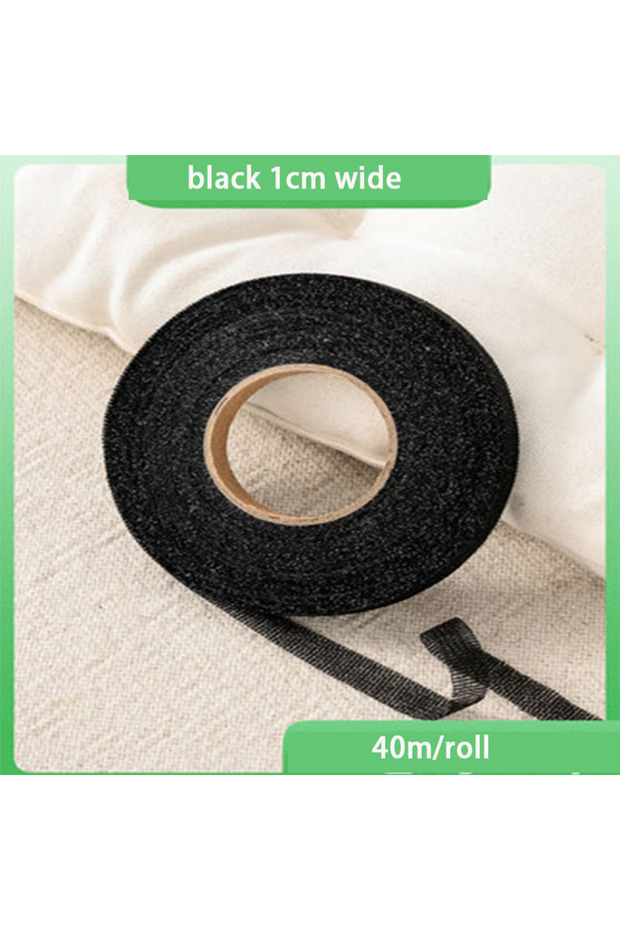 black 40m Black White Single-sided Interlining Adhesive Fabric DIY Sewing Accessories Prevent Clothe