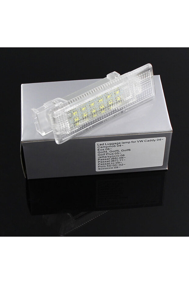 1pcs LED Lights 1PC White 18 SMD LED Luggage Trunk Interior Light Canbus For VW GOLF 5/6/7 MK5 Mk6 M