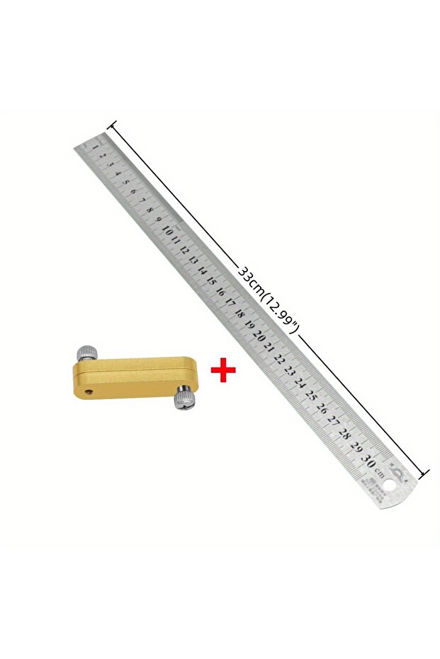 Set A Ruler Positioning Block, Carpenter Square, Adjustment Positioning Limit, Woodworking Scriber L - 1