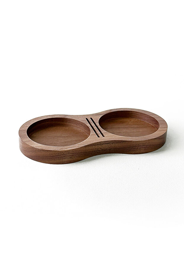 Walnut 51/53/58MM Walnut Wood Coffee Tamper Mat Station Stand Coffee Powder Base Tamper Storage Pad