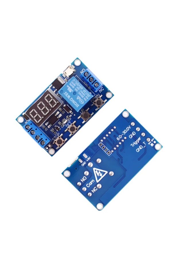 دعم ميكرو USB 5 فولت شاشة LED أتمتة تأخير دورة إيقاف تشغيل مؤقت تأخير الوقت... - 8