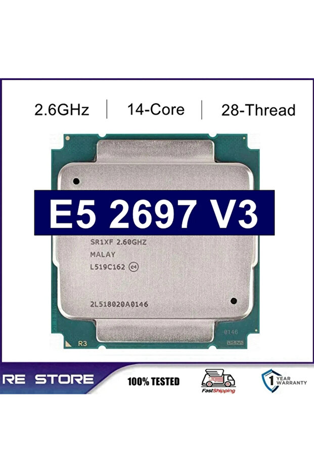 Intel Intel Xeon E5 2697V3 2697 V3 14-core 2.60GHz LGA 2011-3 cpu processor - 3