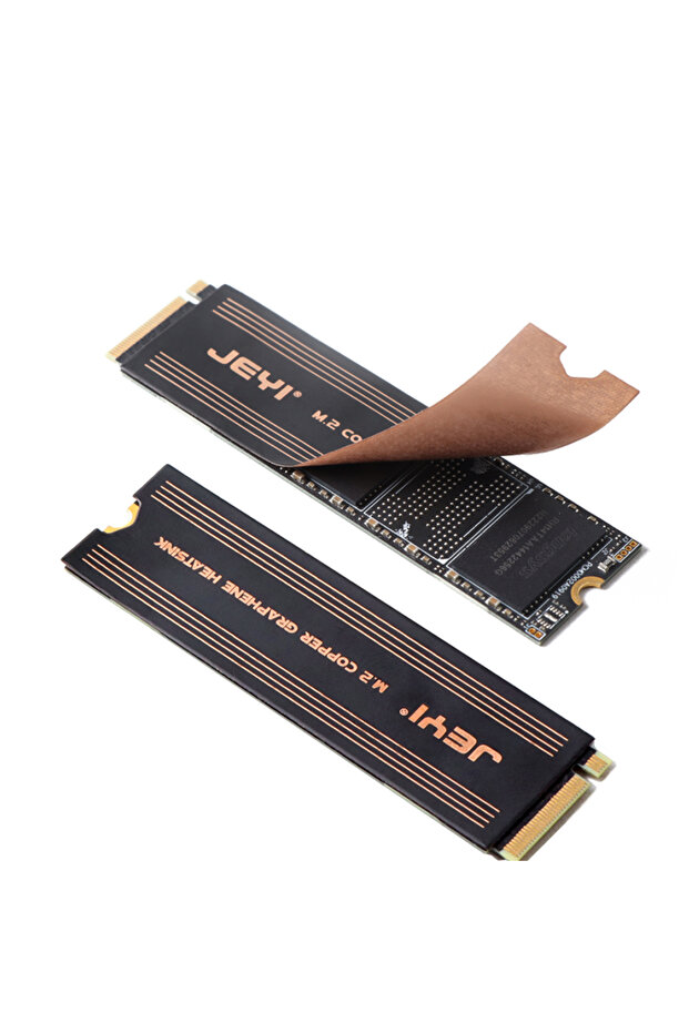 2-pack Graphene M.2 SSD Heat Sink, Dual-Layer Graphene and Copper Foil Design Cooler Radia