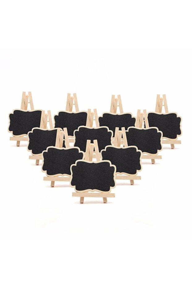 black Wooden Blackboard Universal Message Board 10 PCS/Set Mini Chalkboard Portable Wedding Party De