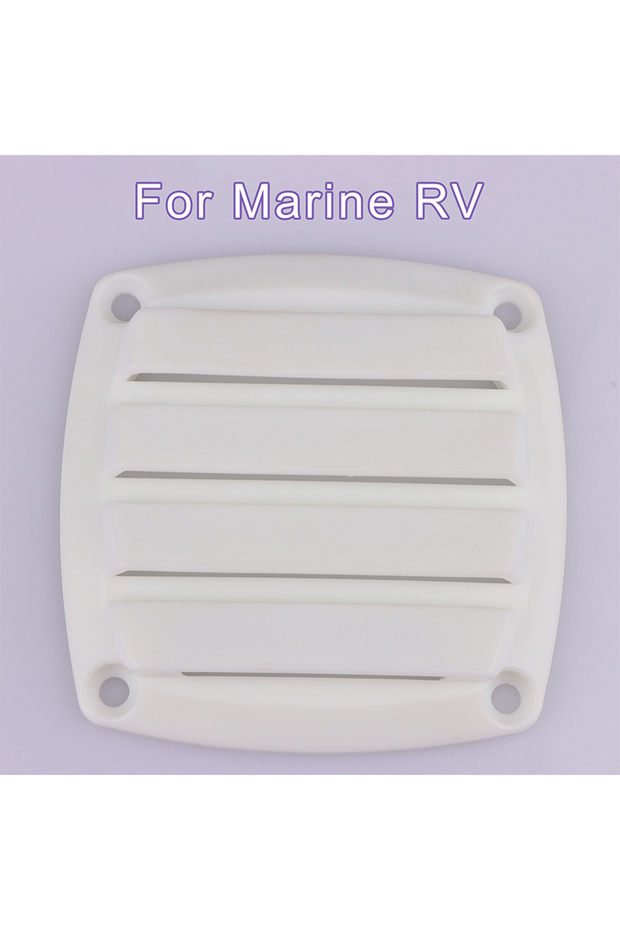 White 1Pc Boat Louvered Vent Replace Square Air Vent Grill Ventilation Ducting Cover Outlet Vent for
