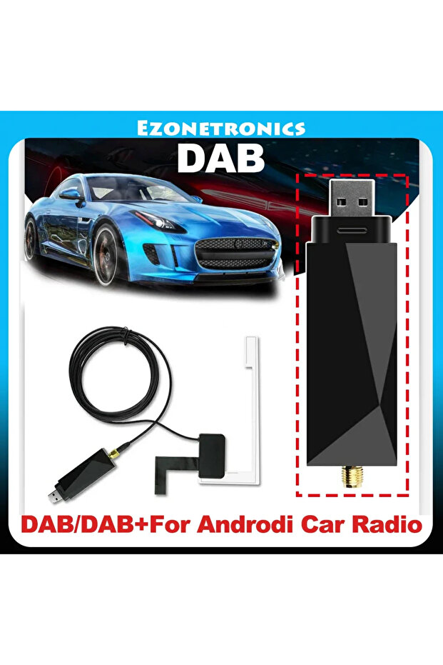DAB لـ DAB العالمي + هوائي مع محول USB راديو سيارة أندرويد GPS مستقبل ستيريو مشغل