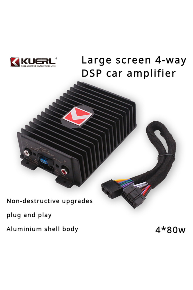 4CH DSP Power Amplifier Car Audio Android Large Screen Dedicated Amplified Car Woofer Car Intelli... - 1
