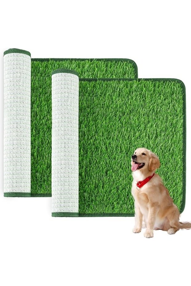 46x71CM green Artificial Grass Dog Potty Pad - Easy to Clean, Odor Resistant,Indoor/Outdoor Pet Trai
