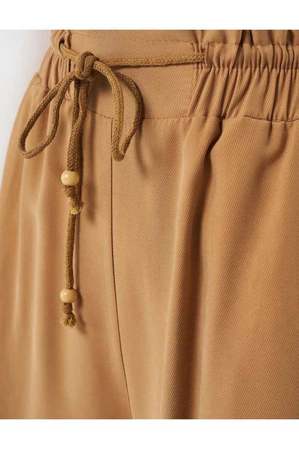 Geniş Paça Rayon Pantolon Tütün - 3
