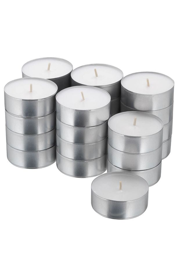 Büyük Boy Tealight Mum Seti 24 Adetli 9 Saat Yanar 59mm MA078 - 2