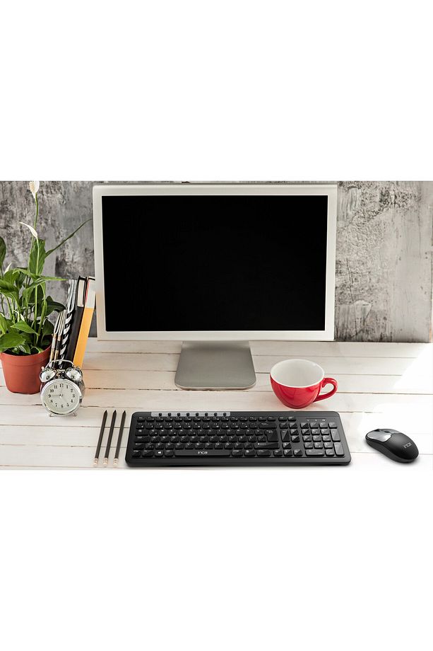 IWS-599 Kablosuz Multimedya Süper Konforlu Çift Alıcılı USB & Type-C Klavye Mouse Set - 7