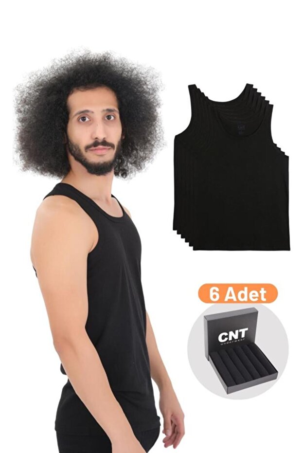 Erkek Atlet Pamuklu Basic 6'lı Premium Paket - 3