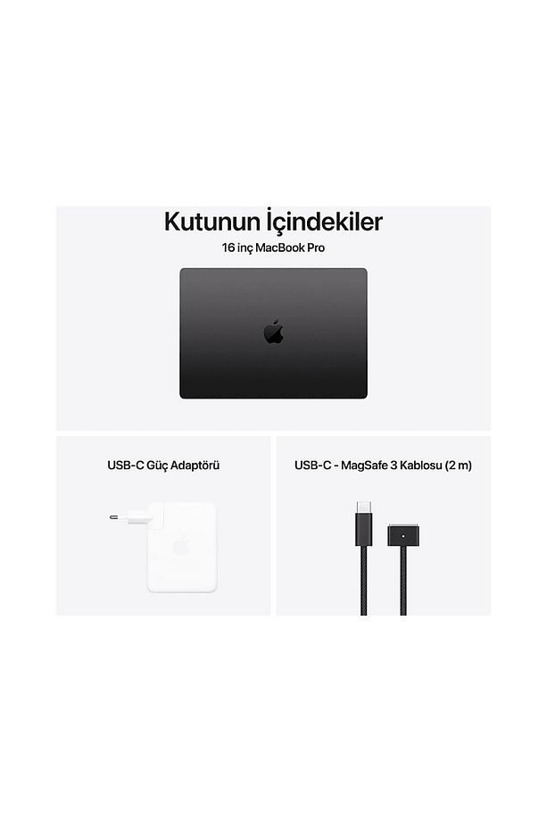 MX303TU/A/MacBook Pro/Apple M4 Max İşlemci/14 Çekirdek CPU -32 Çekirdek GPU/36GB RAM/1TB SSD/1 - 7