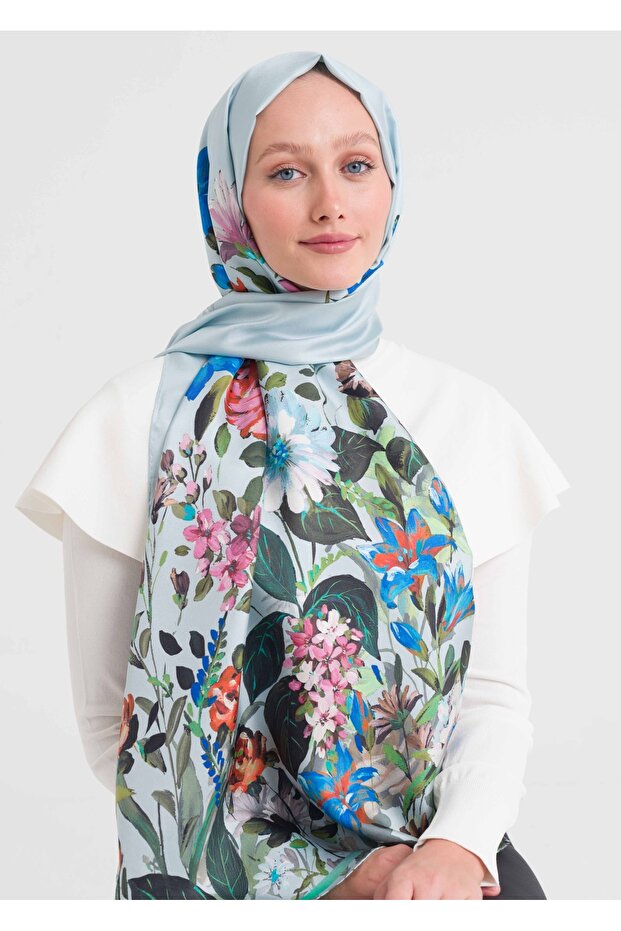 7186 Twill İpek Şal V2 - 1