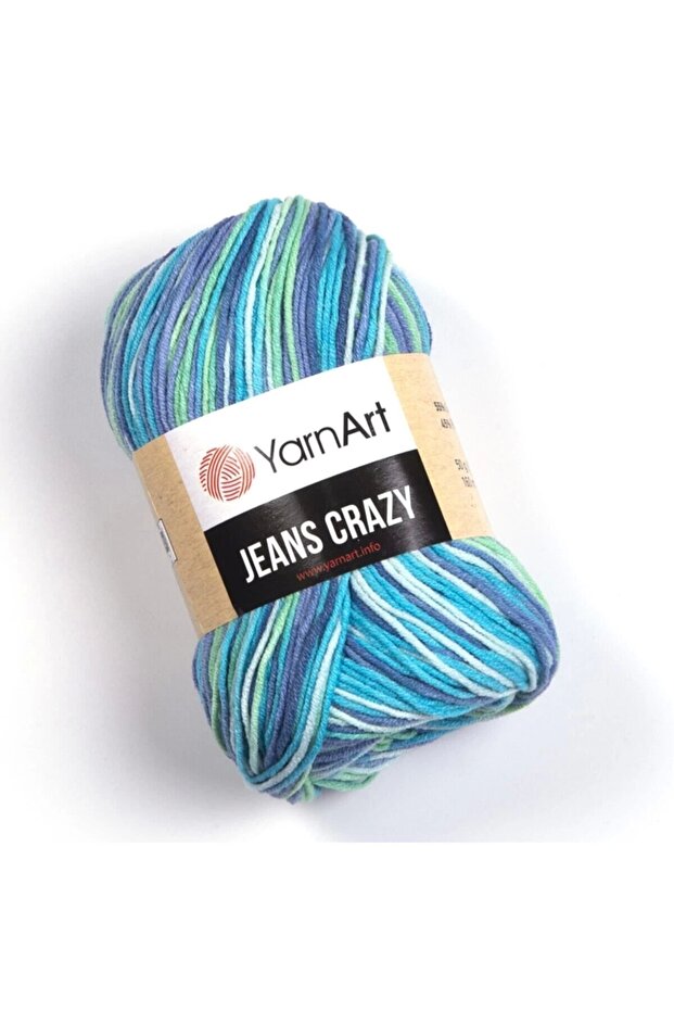 Jeans Crazy Ebruli El Örgü Ipi Ebruli-7204 - 1