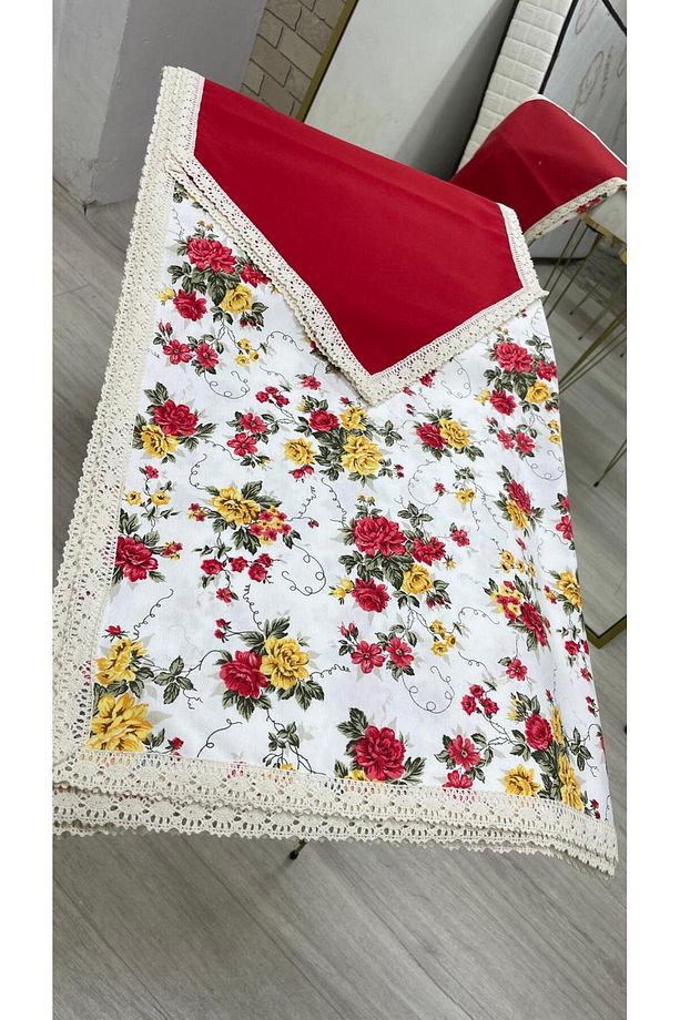 Leke tutmaz su geçirmez duck kumaş masa örtüsü ve runner - 4