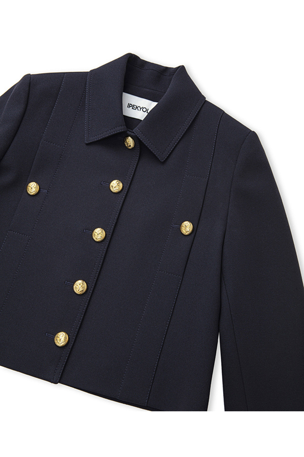 Metal düğmeli ceket - 4