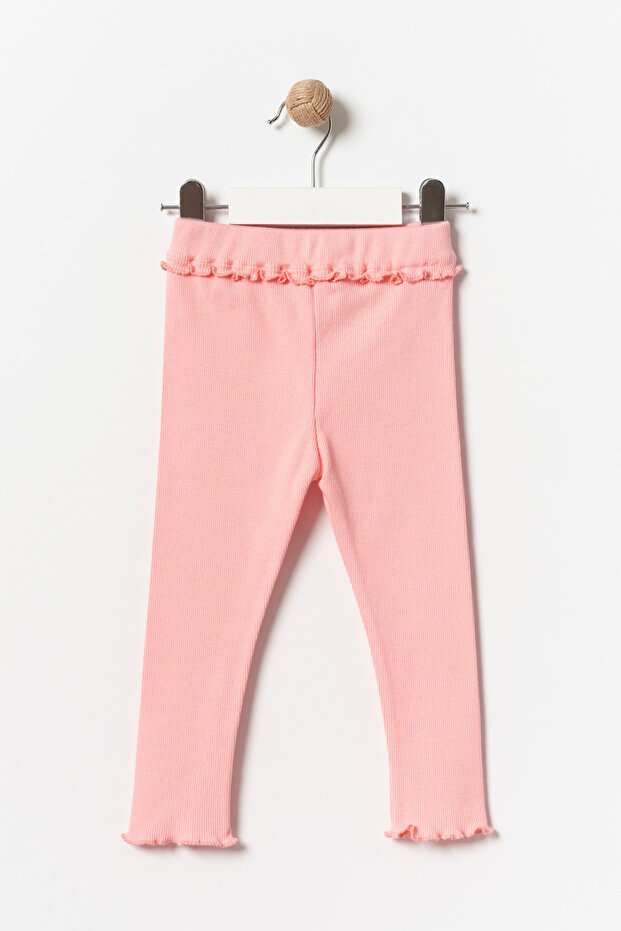 Girl's Ruffle Detailed Leggings Yavruağzı