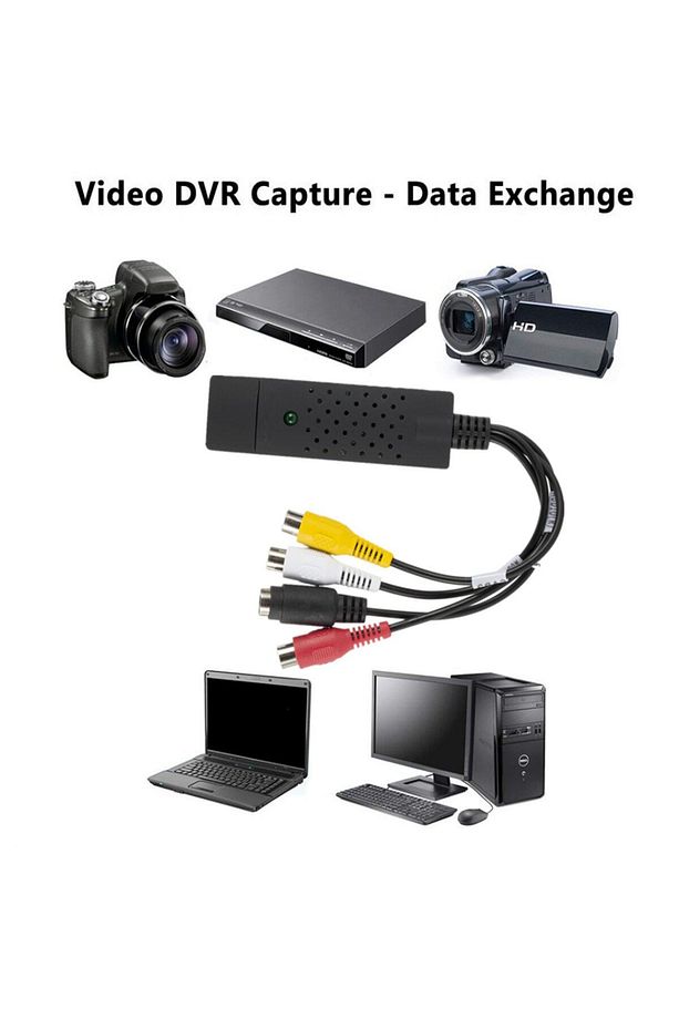 Usb Rca Capture Easycap Kamera Uydu Kayıt Kartı Video Kayıt Analog Kaydedici Görüntü - 3