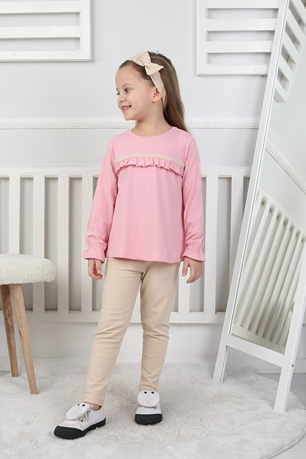 Devojčički set sa bandanom - 8