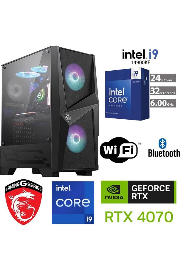 Ddr5 Gaming Pc –Rtx 4070 12 GB –Intel I9 14900KF–32GB Ddr5 6000 Mhz Ram–1 Tb M.2 SSD – Sıvı Sogutma- - 1