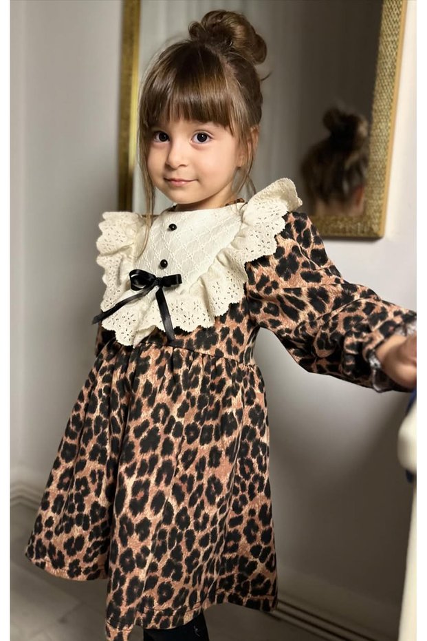 Baby Girl Dress Girls' Dress Birthday Party Wedding Dress Long Sleeve Lined Dress