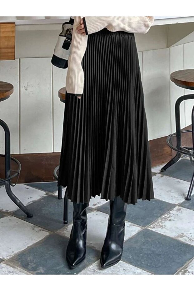 Piliseli Tesettür Etek - 1