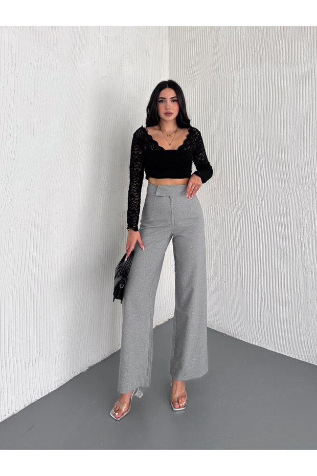 Women's Palazzo Pant with Cirt / Bowl Leg Pants