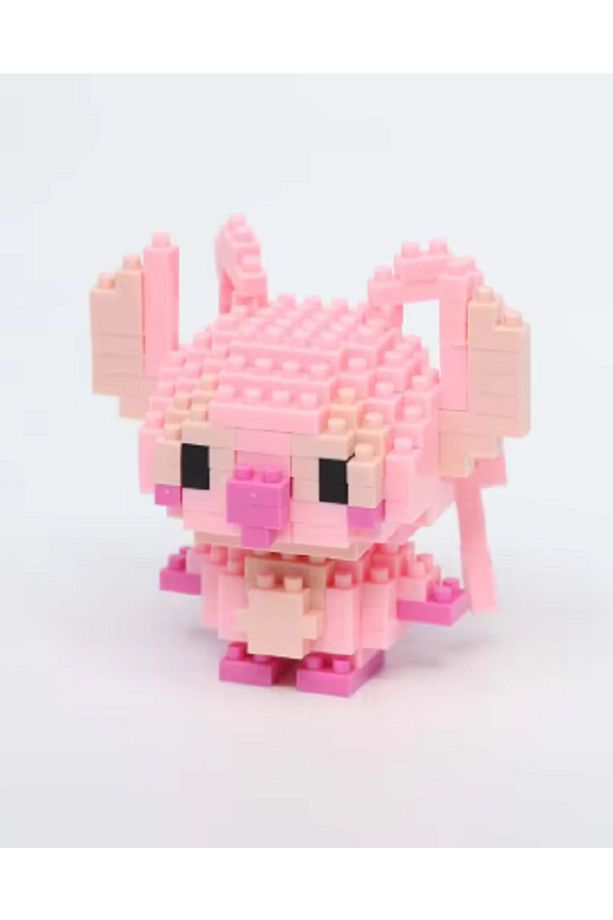 Stitch ve Angel Bricks Karakter Figürü 3d Yapboz Puzzle Yapı Oyuncakları - 2