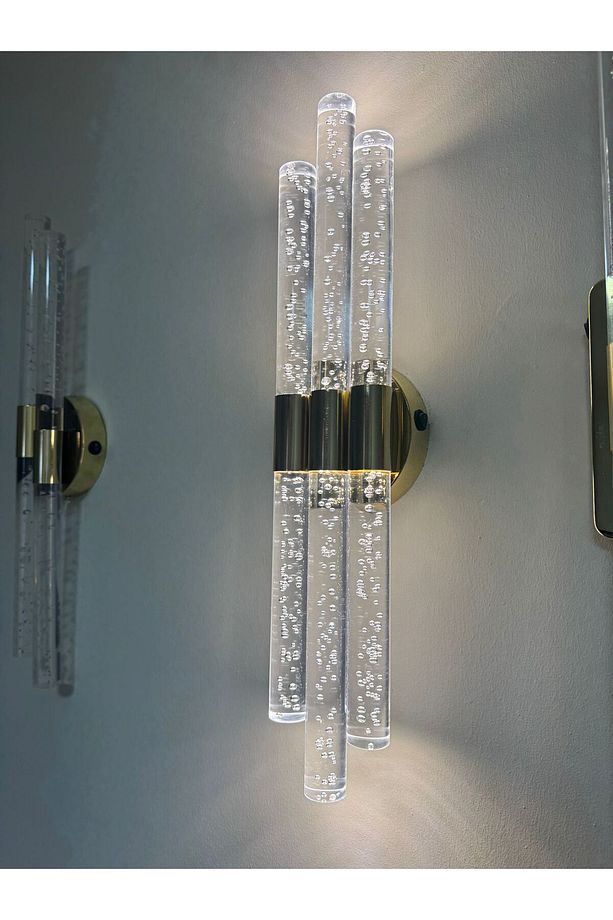 Bubbletrio Şik Ve Zarif Modern Led Duvar Aplik 51 Cm Gold Pilli - 4