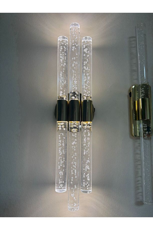 Bubbletrio Şik Ve Zarif Modern Led Duvar Aplik 51 Cm Gold Pilli - 8