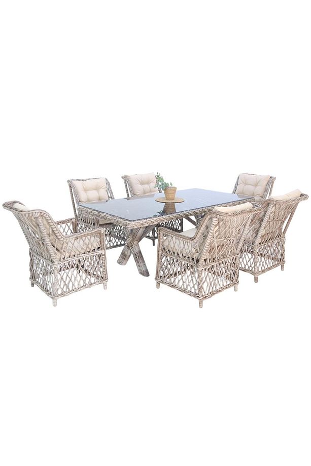 Alaska | Rehome 100x200 Rattan Bahçe Masa Takımı | 43 - 4