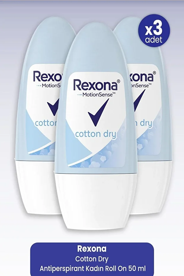 Roll-On Cotton Dry 50Ml x3 Adet - 1
