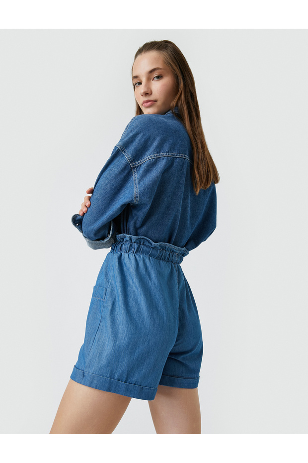 Denim shorts